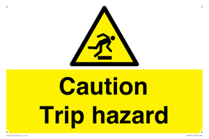 caution trip hazard